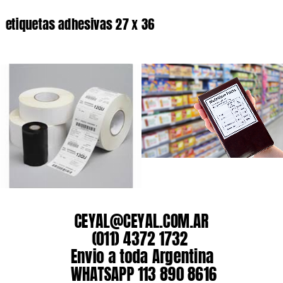 etiquetas adhesivas 27 x 36