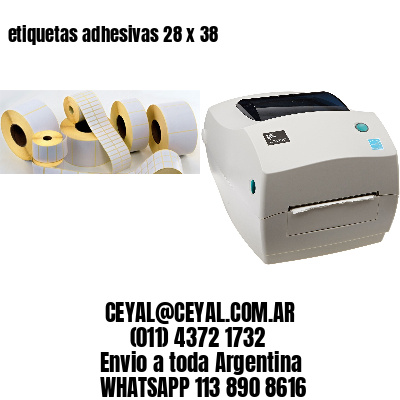 etiquetas adhesivas 28 x 38