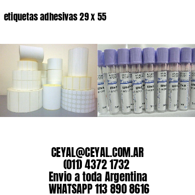 etiquetas adhesivas 29 x 55