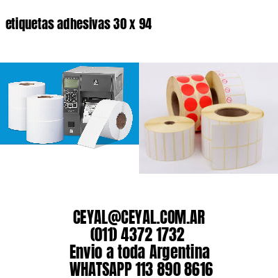 etiquetas adhesivas 30 x 94