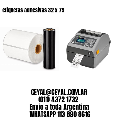 etiquetas adhesivas 32 x 79