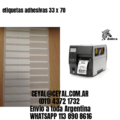 etiquetas adhesivas 33 x 70