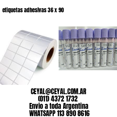 etiquetas adhesivas 36 x 90