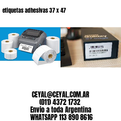 etiquetas adhesivas 37 x 47