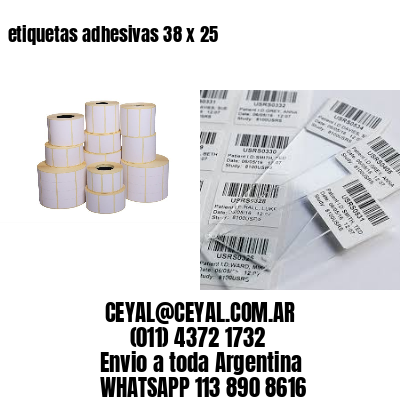 etiquetas adhesivas 38 x 25