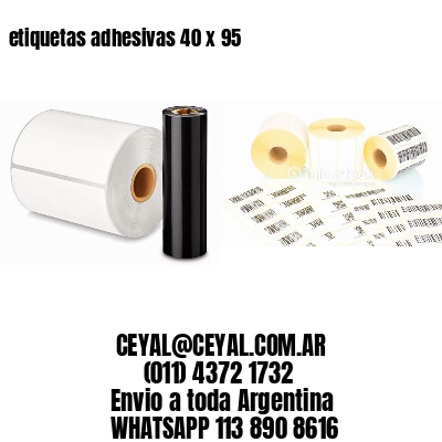 etiquetas adhesivas 40 x 95