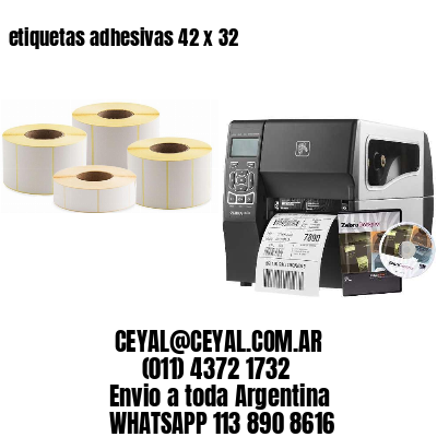 etiquetas adhesivas 42 x 32