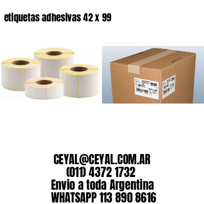 etiquetas adhesivas 42 x 99