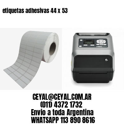 etiquetas adhesivas 44 x 53