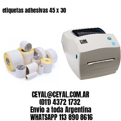 etiquetas adhesivas 45 x 30