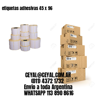 etiquetas adhesivas 45 x 96