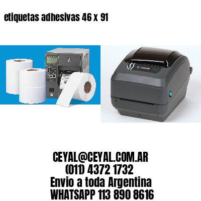 etiquetas adhesivas 46 x 91