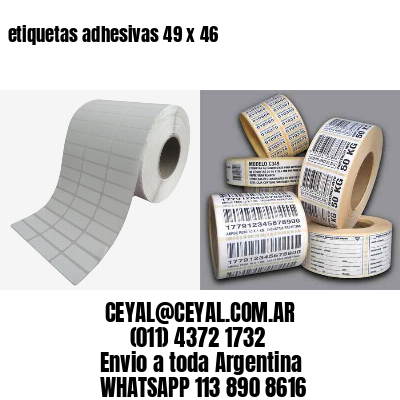 etiquetas adhesivas 49 x 46