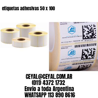 etiquetas adhesivas 50 x 100
