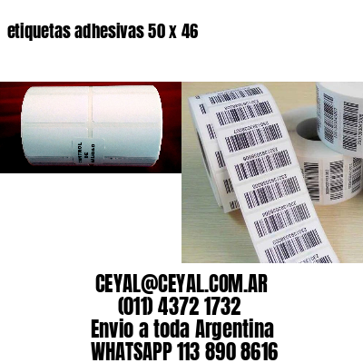 etiquetas adhesivas 50 x 46