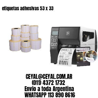 etiquetas adhesivas 53 x 33