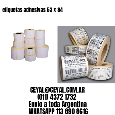 etiquetas adhesivas 53 x 84