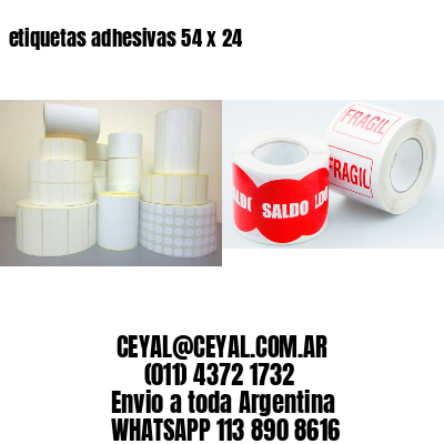 etiquetas adhesivas 54 x 24