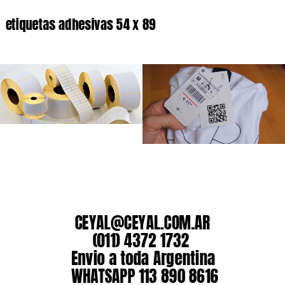etiquetas adhesivas 54 x 89