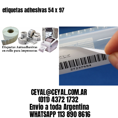 etiquetas adhesivas 54 x 97