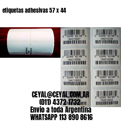 etiquetas adhesivas 57 x 44