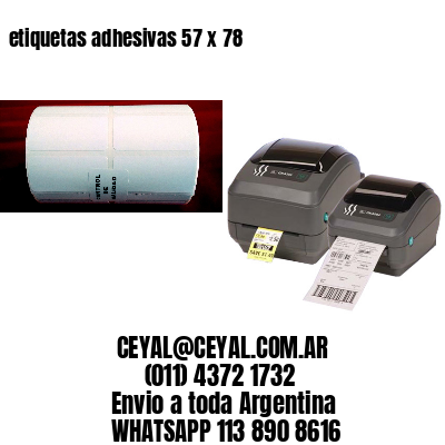 etiquetas adhesivas 57 x 78