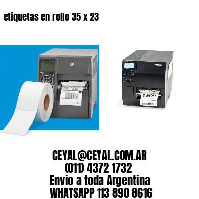 etiquetas en rollo 35 x 23