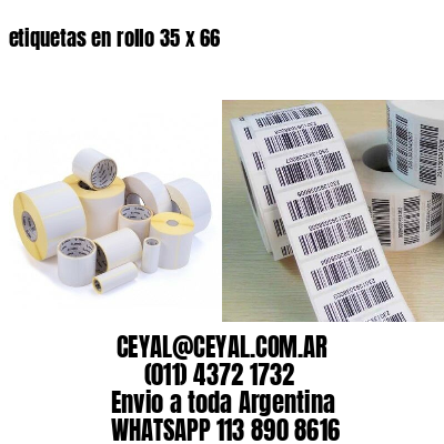 etiquetas en rollo 35 x 66