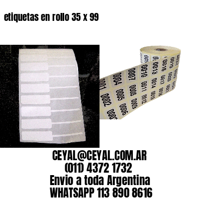 etiquetas en rollo 35 x 99