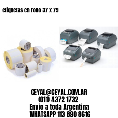etiquetas en rollo 37 x 79