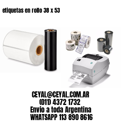 etiquetas en rollo 38 x 53