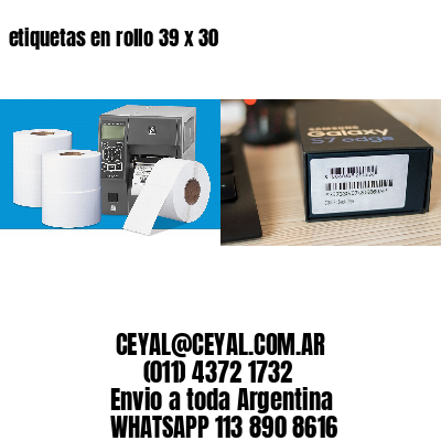etiquetas en rollo 39 x 30