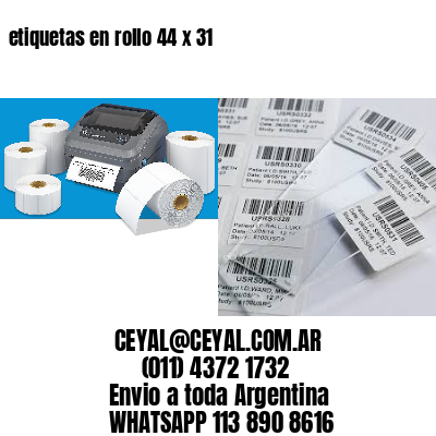etiquetas en rollo 44 x 31