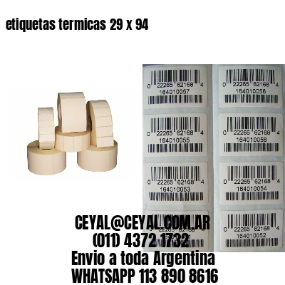 etiquetas termicas 29 x 94