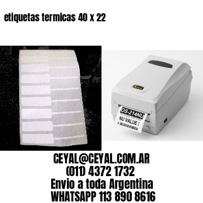 etiquetas termicas 40 x 22