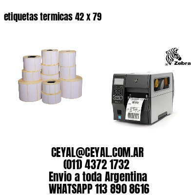 etiquetas termicas 42 x 79