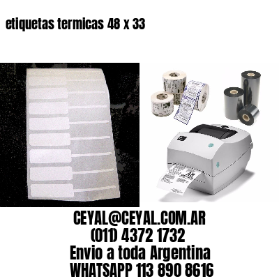 etiquetas termicas 48 x 33
