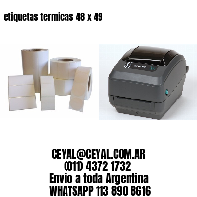 etiquetas termicas 48 x 49