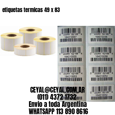 etiquetas termicas 49 x 83