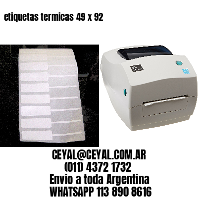 etiquetas termicas 49 x 92