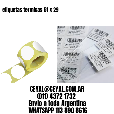 etiquetas termicas 51 x 29