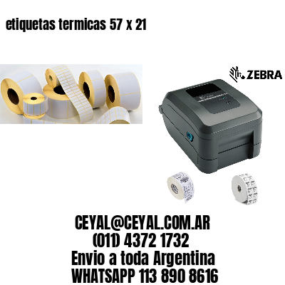 etiquetas termicas 57 x 21
