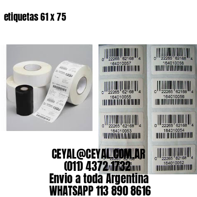 etiquetas 61 x 75