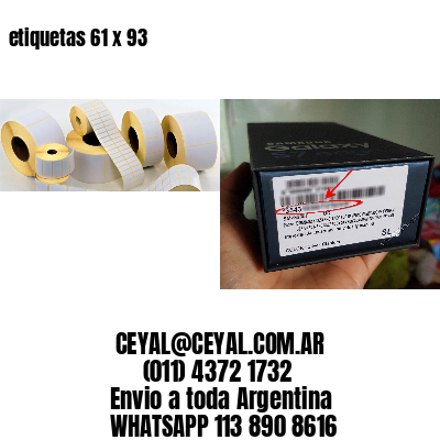 etiquetas 61 x 93
