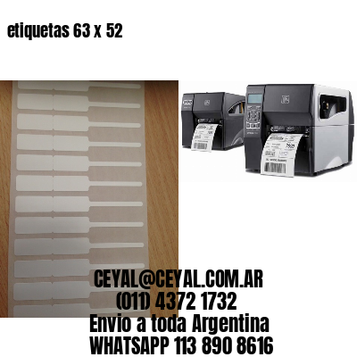 etiquetas 63 x 52
