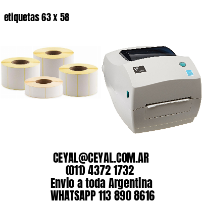 etiquetas 63 x 58