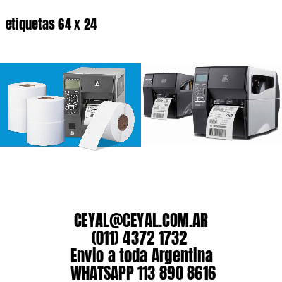 etiquetas 64 x 24
