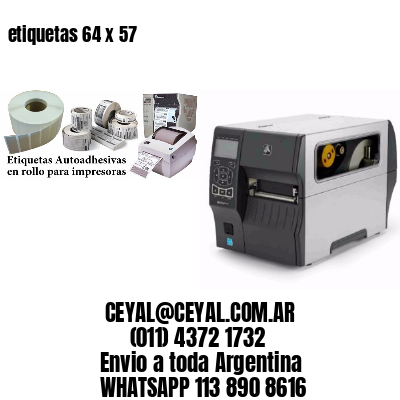 etiquetas 64 x 57