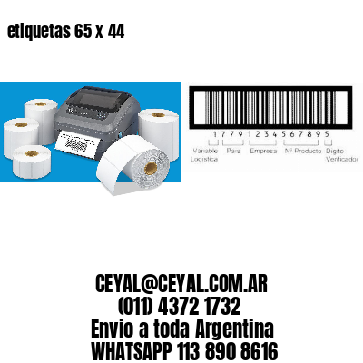 etiquetas 65 x 44