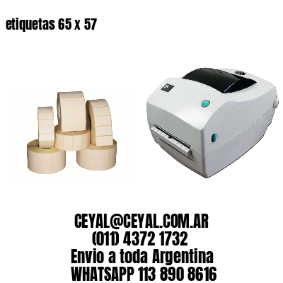 etiquetas 65 x 57